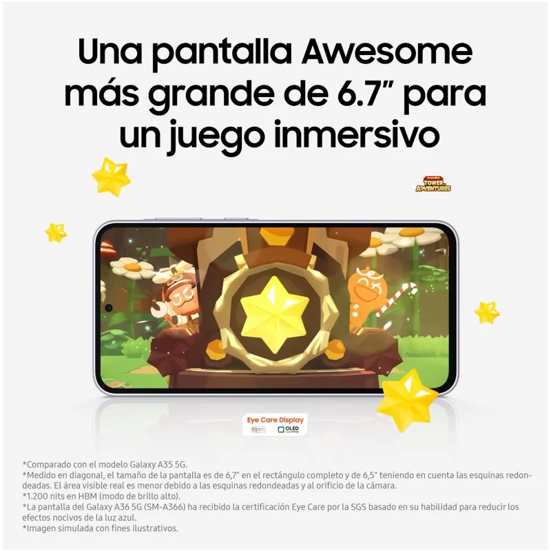 Samsung Galaxy A36 5G 6/128GB Negro