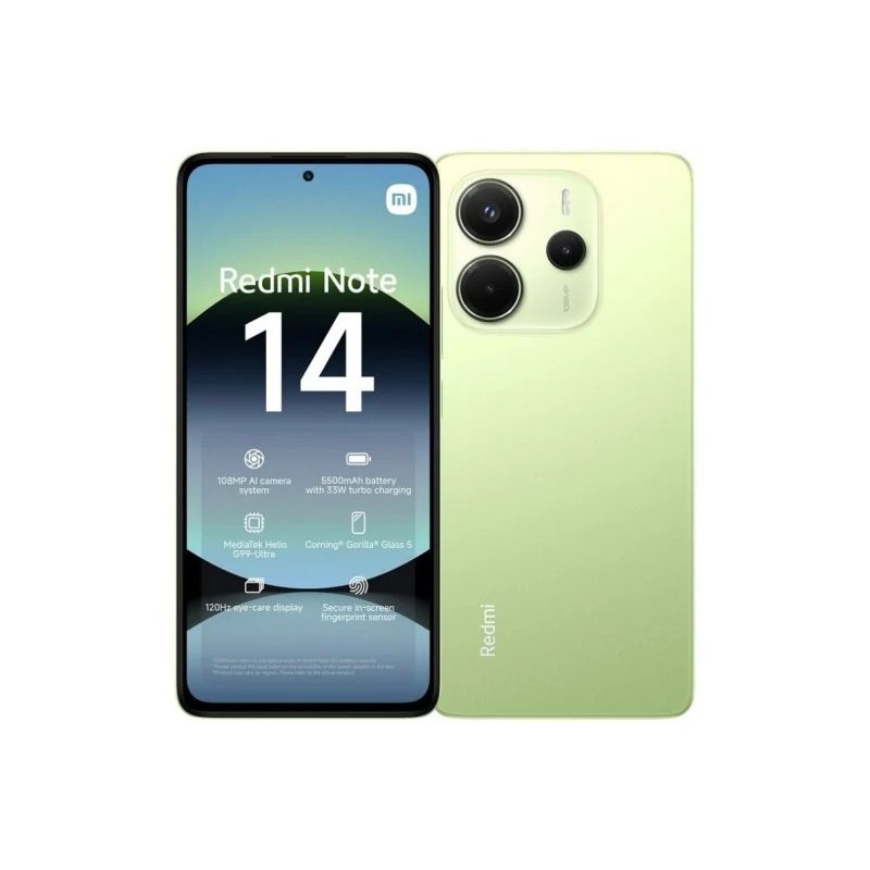 Xiaomi Redmi Note 14 4G 6/128GB  Verde Lima Libre